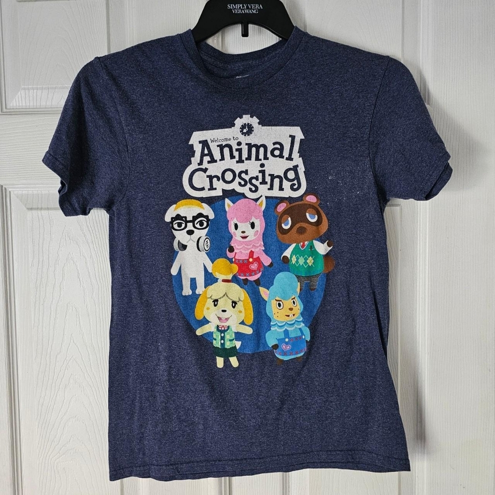 Animal crossing dark blue tshirt